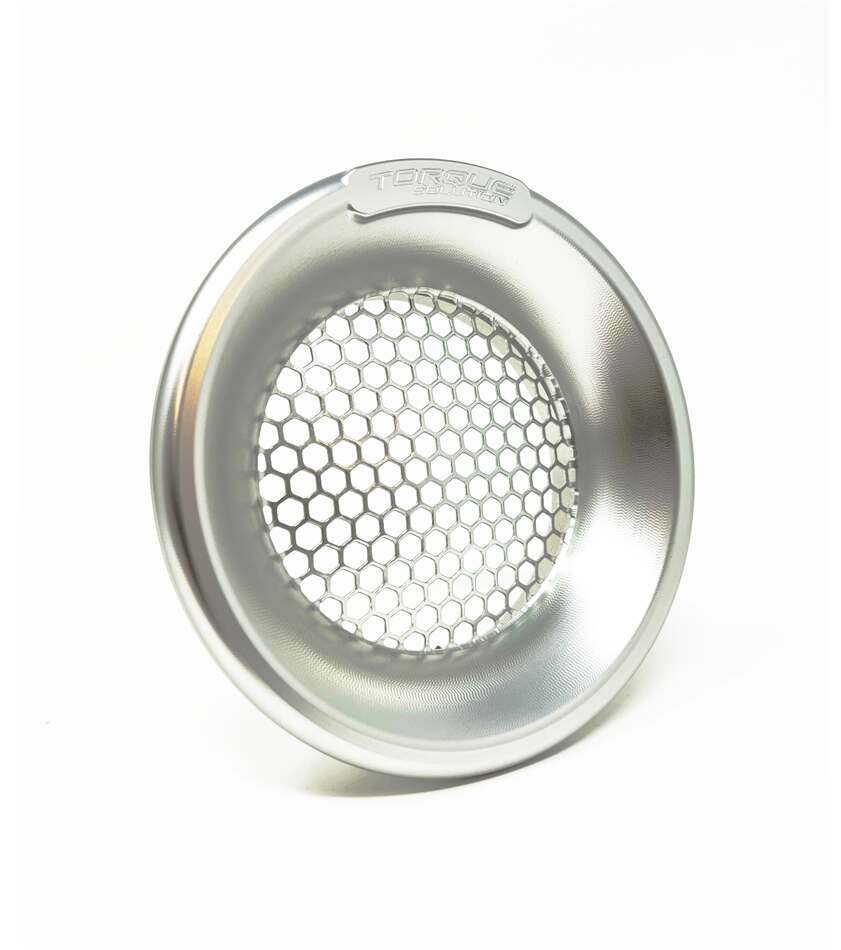 Torque Solution Turbo Velocity Stack Shield (Silver): For 4" Inlet / Pipe - TS-VS-740-S