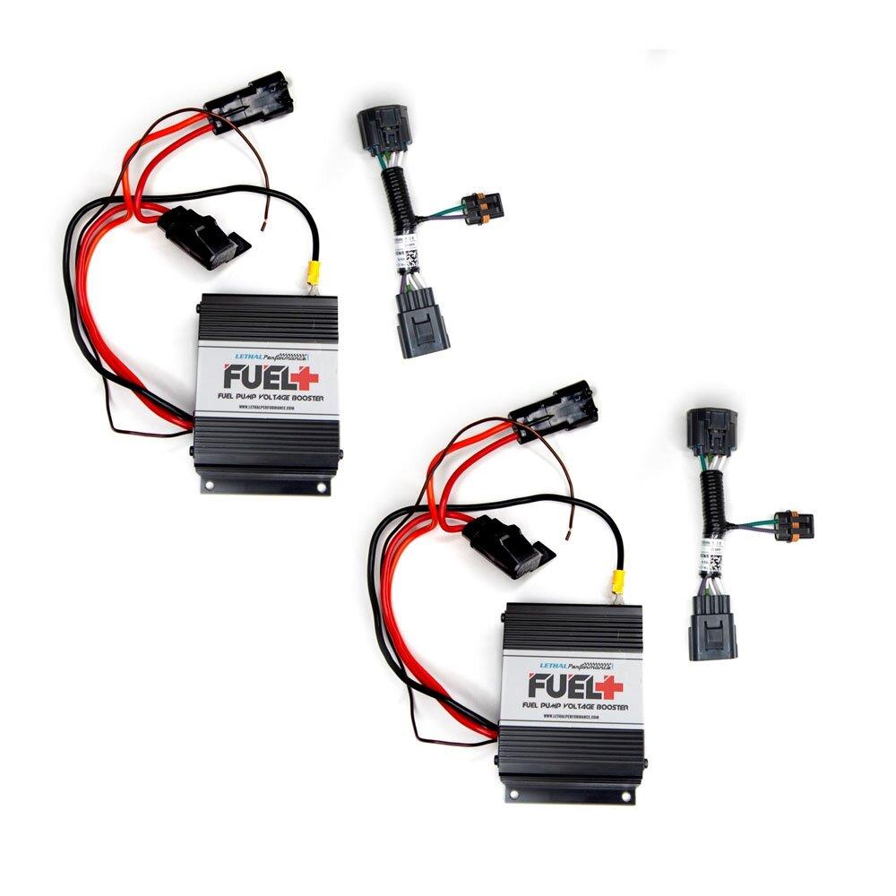 FUEL+ Plug and Play 40amp Dual Fuel Pump Voltage Boosters (2013-2014 Shelby GT500)