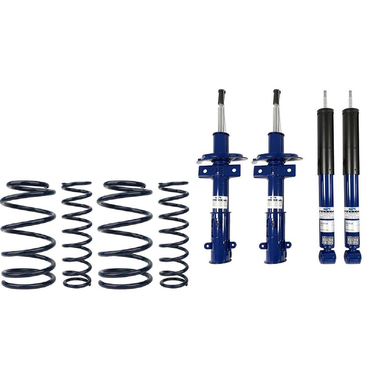 Steeda Sport Lowering Spring and Pro-Action Sport Suspension Package (2011-2014 Mustang) - 555-8409
