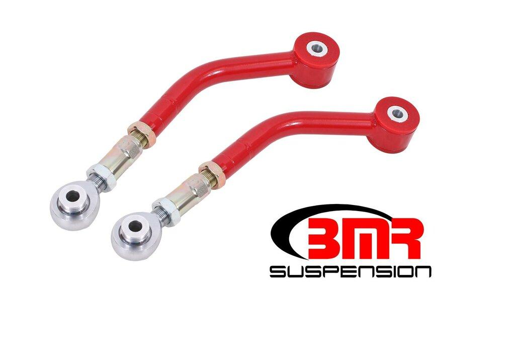BMR UCA112R 2008-2020 Challenger Upper Control Arms, On-car Adjustable, Rod Ends (Red)