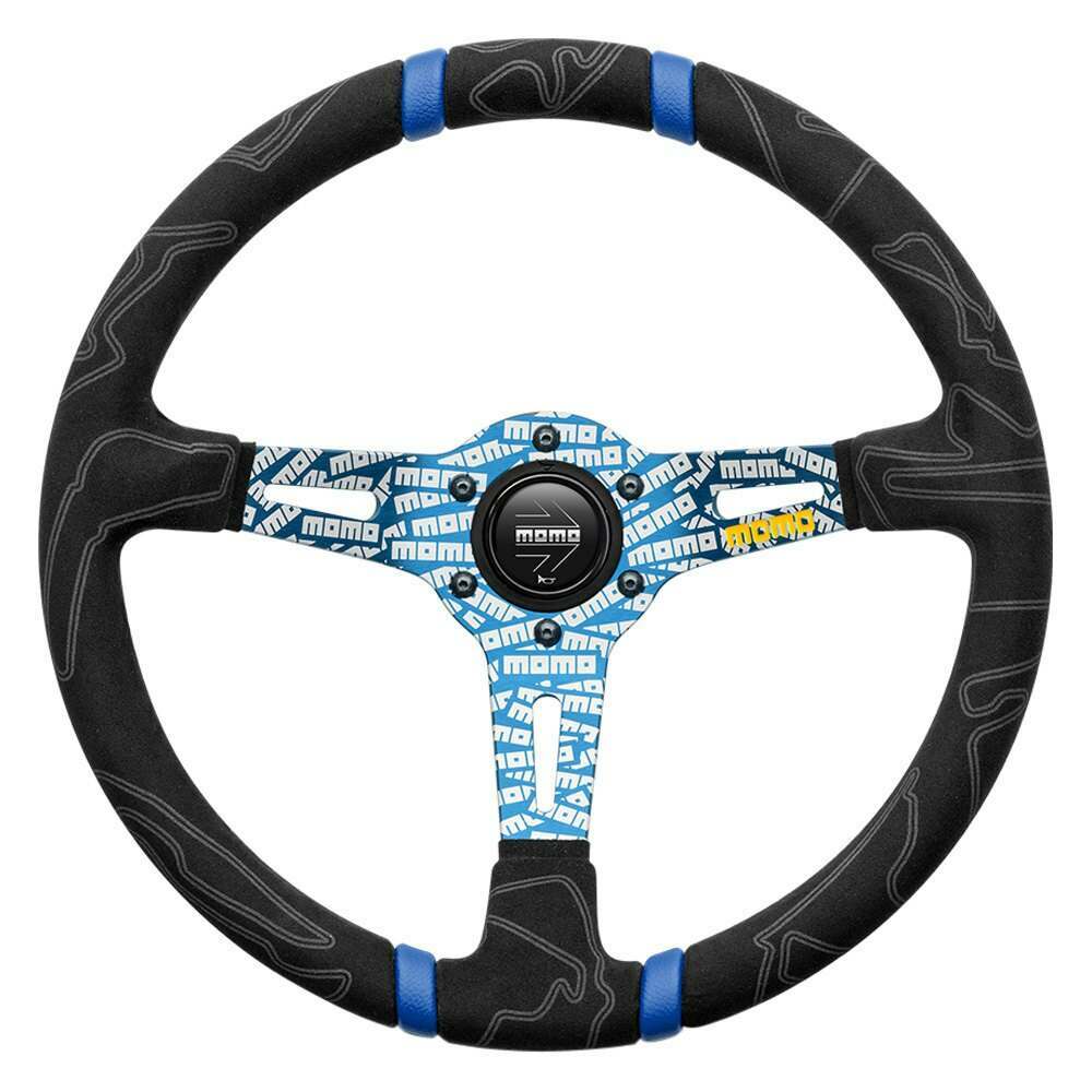 Momo Steering Wheel - ULTRA Steering Wheel, 350mm Blue - ULT35BK0BU