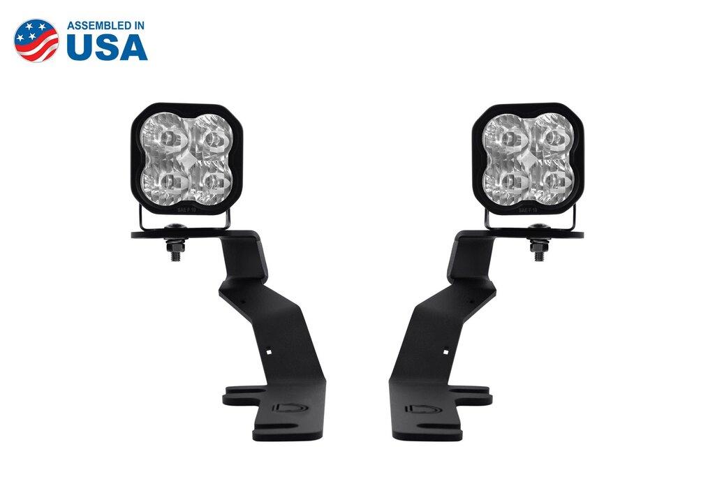 Diode Dynamics SS3 Ditch Light Brackets with Pro White Lights (2015-2020 F-150 & Raptor) - DD6569