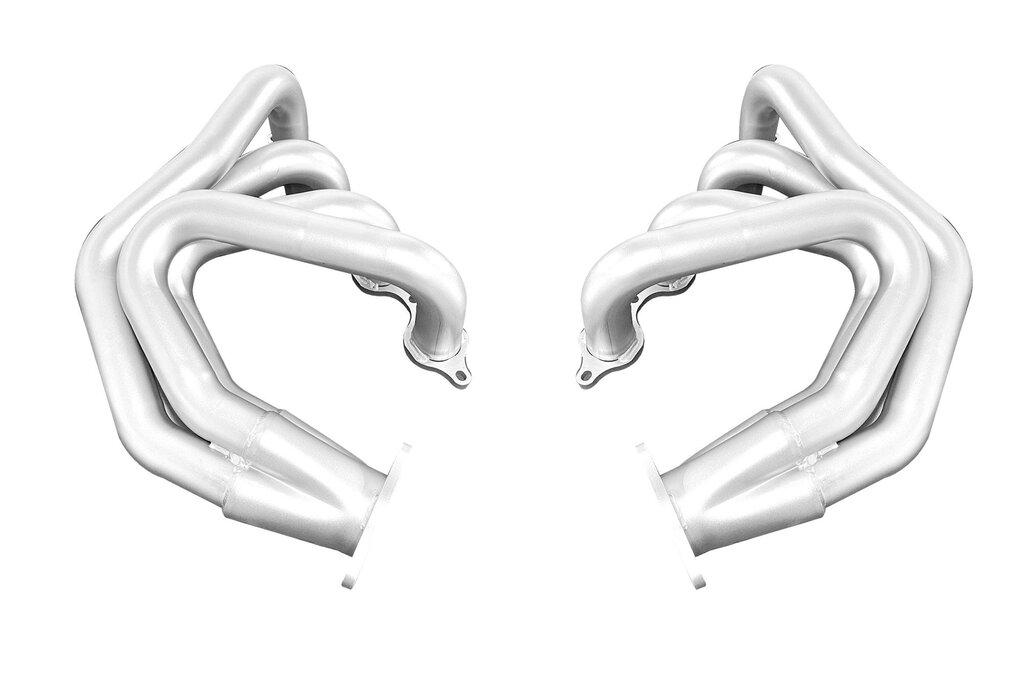 Long Tube Headers Equal Length Long Tube 2" Primary, Headers, Factory Bolt In / 18 Gauge, 304 Stainless Steel, Titan Finish (2020 Corvette C8) - GMLH00002T