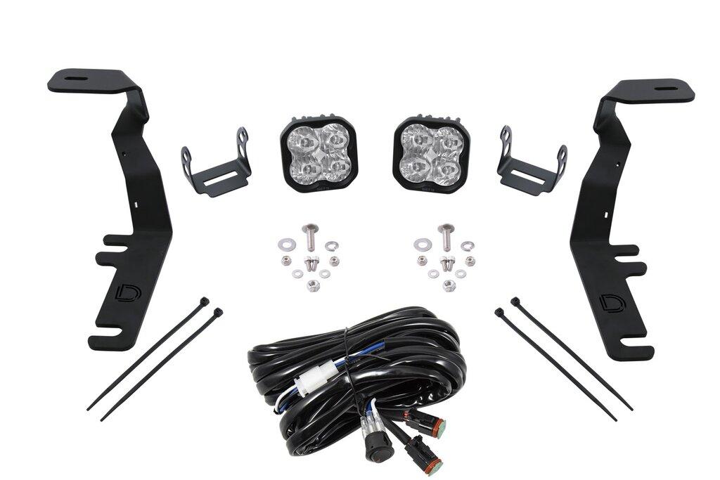 Diode Dynamics SS3 Ditch Light Brackets with Pro White Lights (2015-2020 F-150 & Raptor) - DD6569