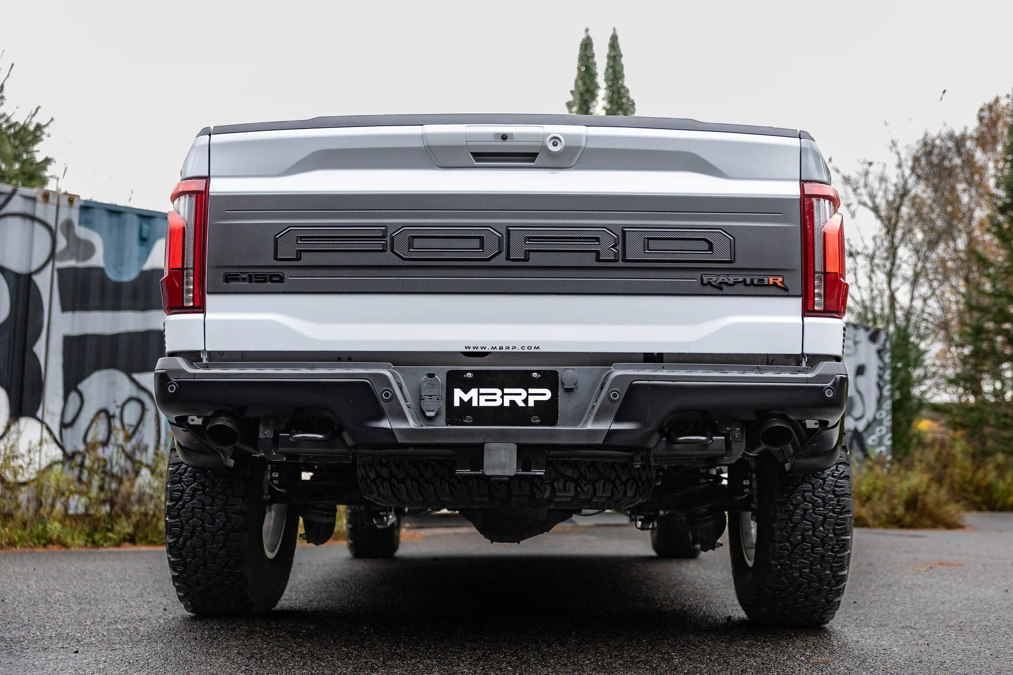 AWE Black-Coated 3" Axle-Back, Dual Rear Exit Turndown Exhaust - (2021-2026 F-150 Raptor 3.5L / 2023 F-150 Raptor R) - S5278BLK