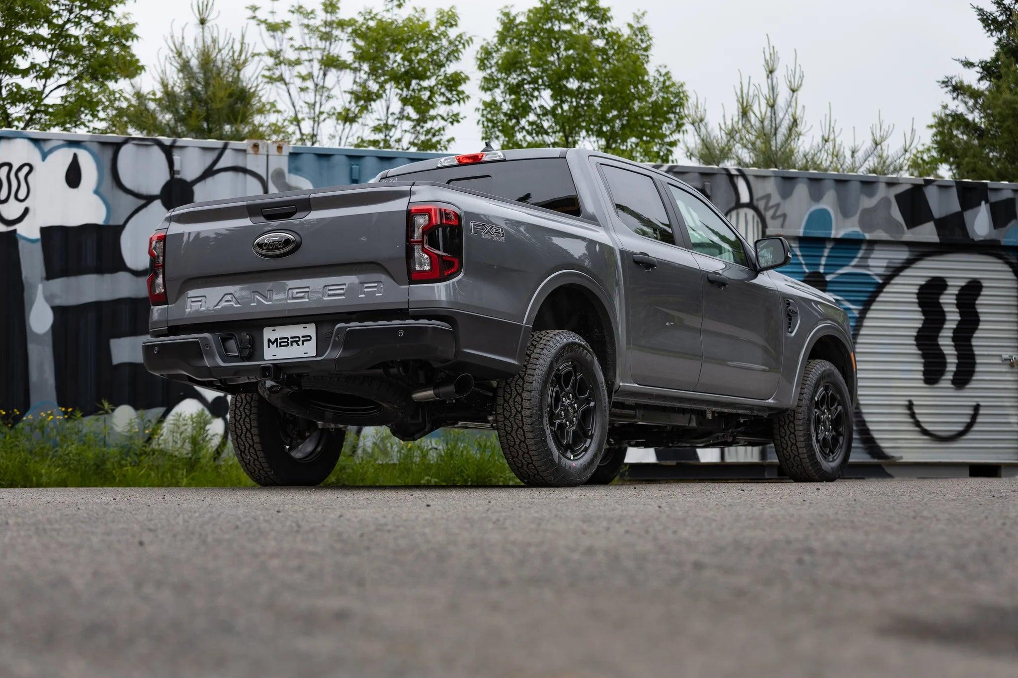 MBRP Aluminized Steel 2.5" Into 3" Cat-Back, Single Side Exit Exhaust (2024+ Ranger) - S5272AL