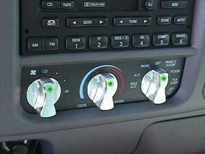 97-04 UPR Billet A/C Illuminated Control Knob Kit for F-150