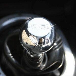 UPR 79-04 Mustang Billet Knob Small Flat Top 4.6L Logo (Pol)