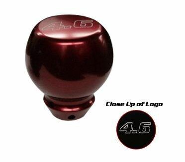 UPR 79-04 Mustang Billet Flared Shift Knob 4.6 Logo (Red)