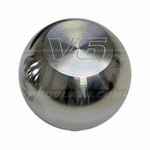 UPR 79-04 Mustang Billet Shift Knob Large Flat Top (V6 Logo)