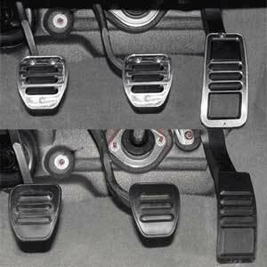 UPR 2005-2020 Mustang Manual Billet Pedal Protectors - 1011-05-01