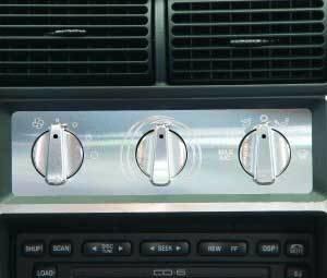 UPR Mustang Billet Aluminum A/C Panel Insert and A/C Knob Kit