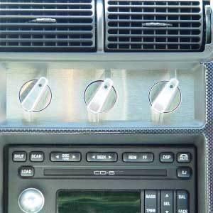 UPR Stainless Brushed Finish A/C Panel Inserts w/o Engraving