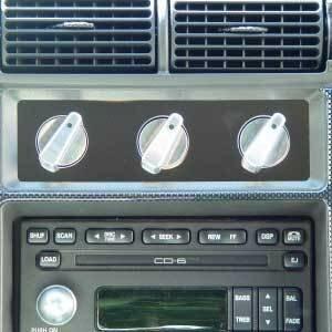 UPR Stainless Mirror Finish A/C Panel Inserts w/o Engraving