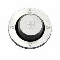 UPR 2010-2014 Mustang Billet Engraved Mirror Control Knob and Bezel Kit (Satin)