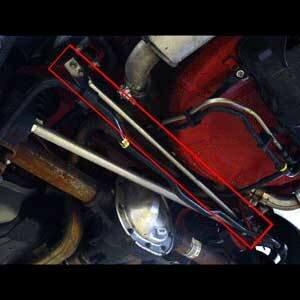 UPR 05-14 Mustang Chrome Moly Double Adj Pan Hard Bar & Brace Package - Urethane Ends