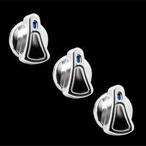 99-04 Mustang Polished Mustang Billet A/C Knobs