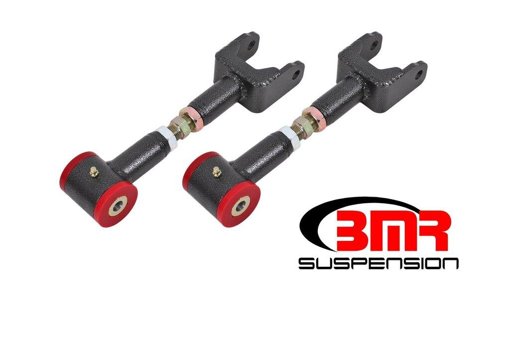 BMR UTCA043 1964-1972 A-Body Upper Control Arms, DOM, On-car Adjustable, Poly Bushings (Black Hammertone)
