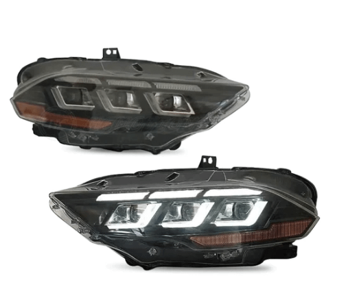 s550Euros 2024 Style Mustang Clear reflector headlight (Mustang 18-23) - 24_18headEU