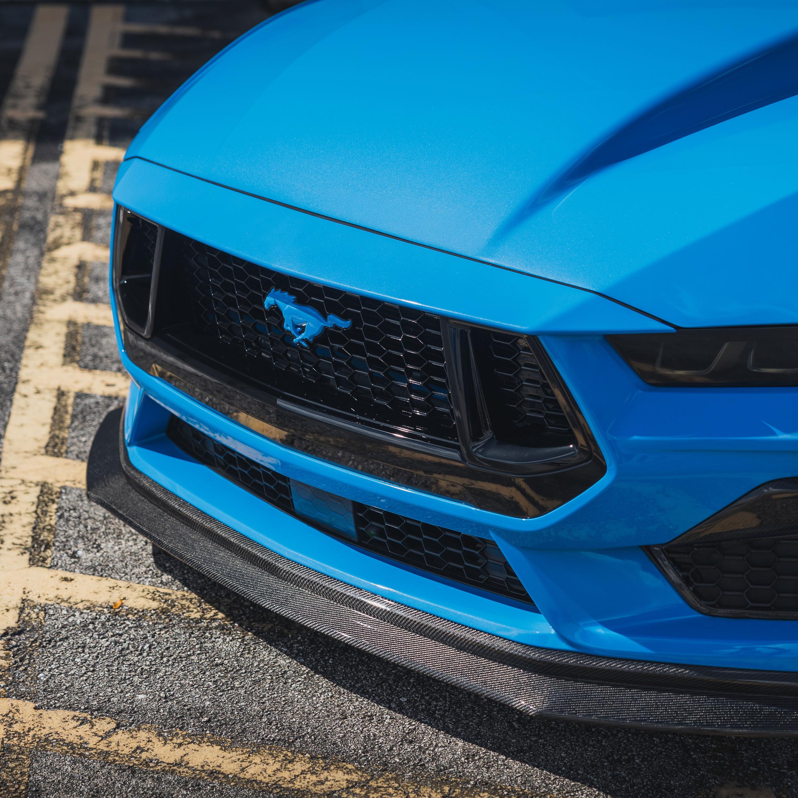 DX Carbon Carbon Fiber Performance V2 Splitter (2024-2026 Mustang GT)