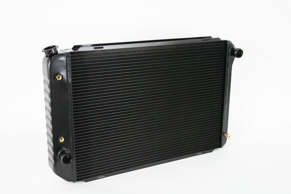 DeWitts 1971-73 Mustang TR/BL CF 26" core, Auto Black 2 row 1" Tubes - 32-1238009A