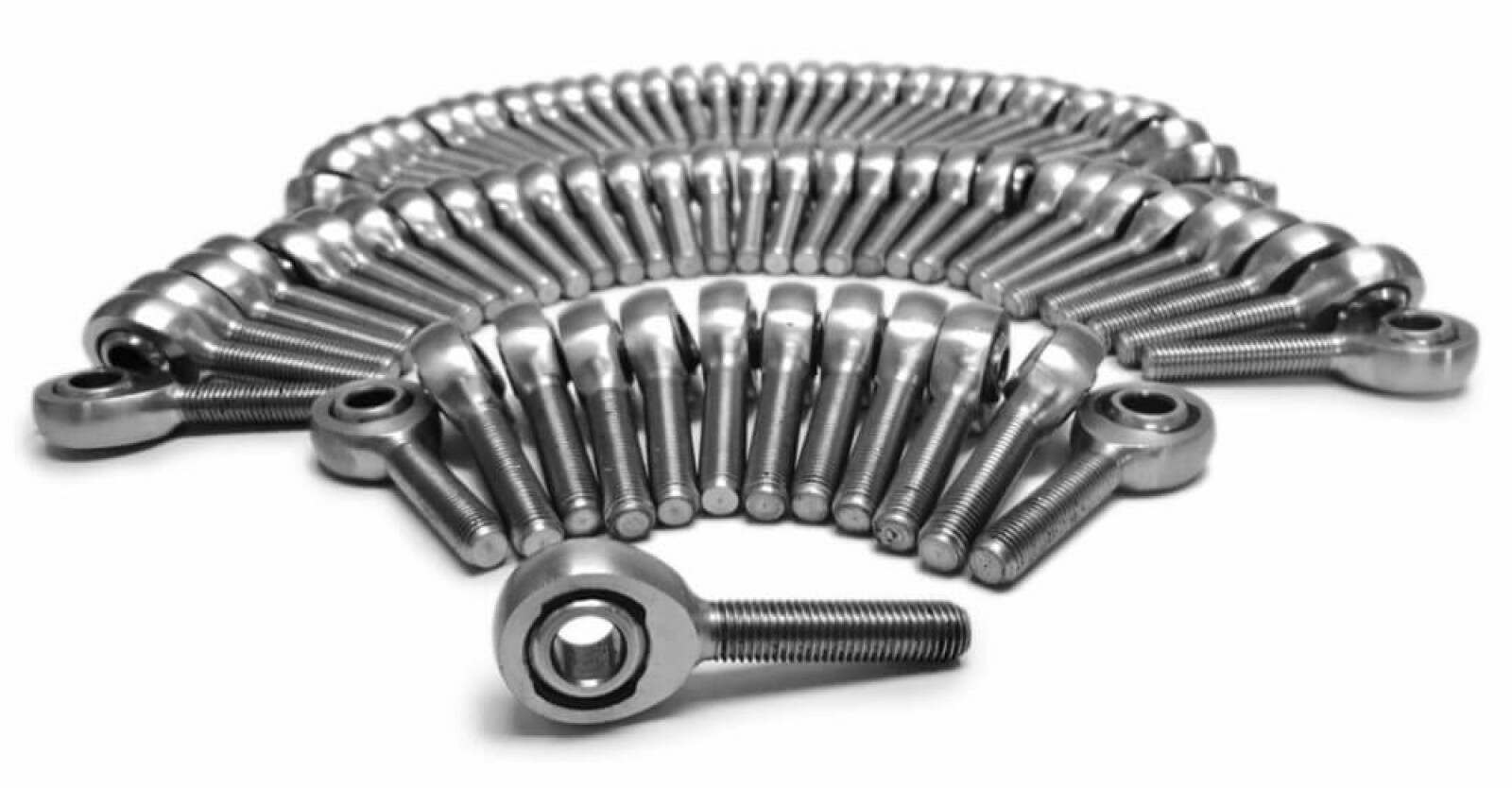 Steinjager Inch Male Rod Ends 3/8-24 LH Chrome Moly Housing, Nylon Race 80 Pack - J0014811
