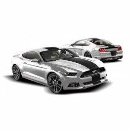 Ford Graphics Kit - Custom Stripe Kit, Over -the-Top, Single Stripe, Gloss White (2015-2026 Mustangs) - VFR3Z-6320000-M