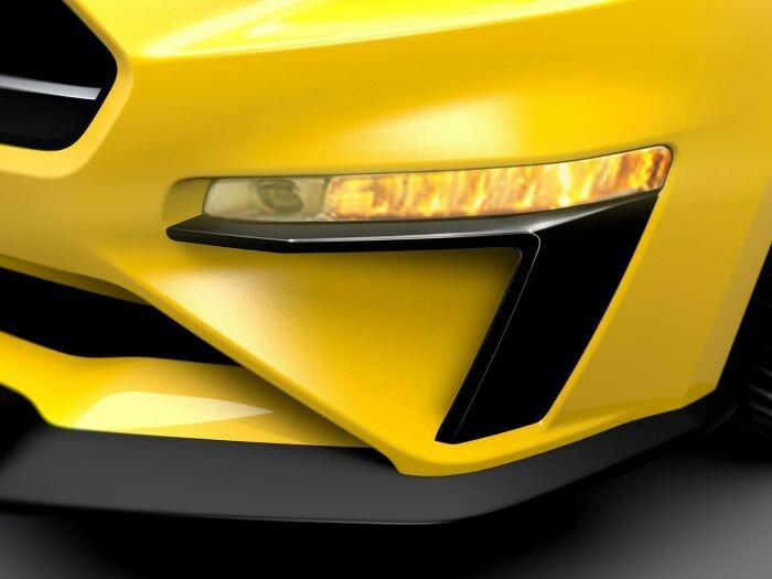 Ford Parking Lamp Curtains - Matte Black (2021 Mustang) - VJR3Z-17E810-A