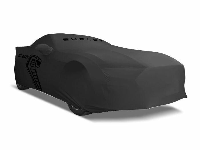 Ford Full Vehicle Cover - Outdoor, GT500, Large Wing, Grey with Black Print (2021 Mustang) - VLR3Z-19A412-M