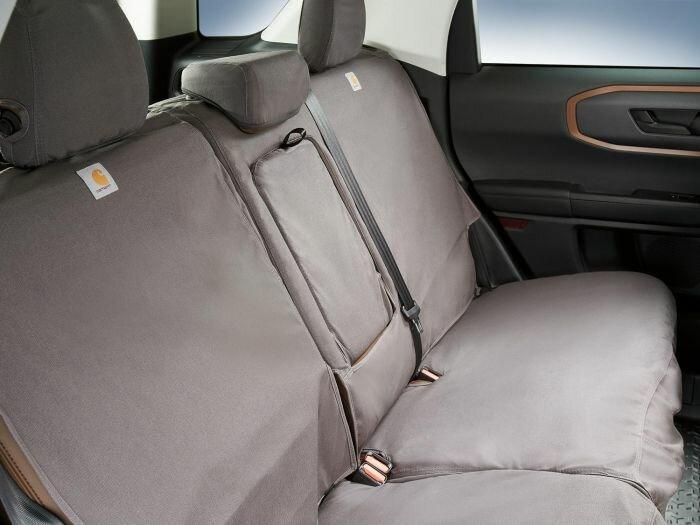 Ford Seat Covers - Carhartt Protective Seat Covers by Covercraft Rear 60/40 Pebble Grey (2021 Bronco Sport) - VM1PZ-1863812-A