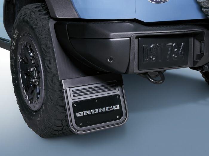 Ford Splash Guards - Gatorback, Rear Pair, Bronco Text Logo - VM2DZ-16A550-B