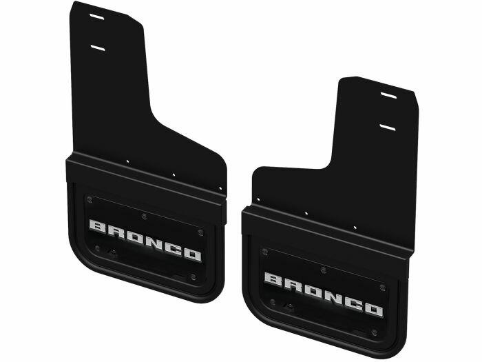 Ford Splash Guards - Gatorback, Rear Pair, Bronco Text Logo - VM2DZ-16A550-B