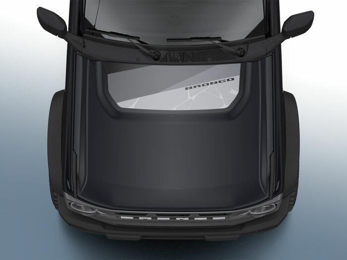 Ford Custom Graphics - Hood Cowl/Stripes, Geometric Design by Visco - VM2DZ-6320000-B