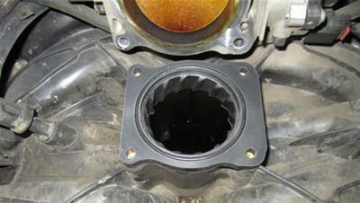 Volant Throttle Body Spacer 1 Inch 04-12 Ford F-150/F-250/F-350/Expedition/Mark LT Black - 729754