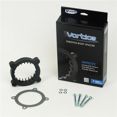Volant Throttle Body Spacer 1 Inch 11-14 Ford F-150/Ford Mustang Black - 729850