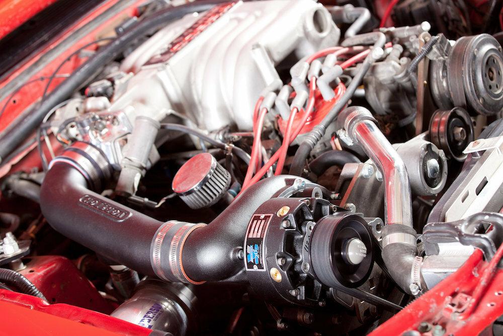 Vortech 1986-1993 5.0L Mustang, V-3 Si , Standard (7-9 PSI) Complete System, Black Finish