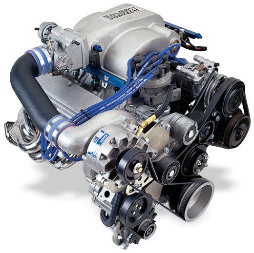 Vortech 1986-1993 Entry Level Mustang 5.0L V-3 SCi Standard (5-6 PSI) Complete System, Satin