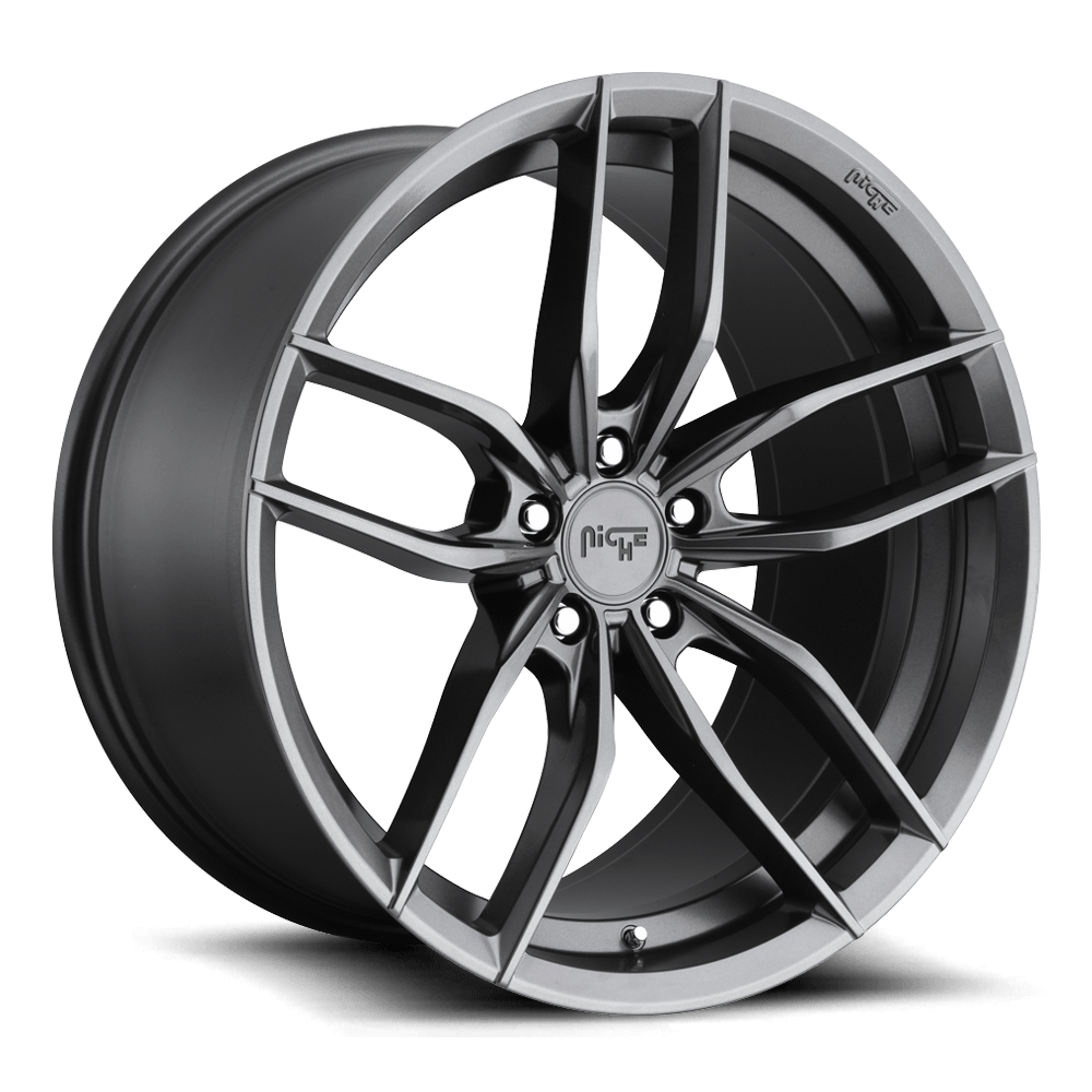 Niche M204 Vosso Wheel, 18X9.5 in Matte Anthracite with 5X4.5 Bolt Pattern and 35 Offset - M204189565+35