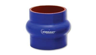Vibrant Performance 4 Ply Silicone Hump Hose Coupler, 2.25" Id X 3" Long - Blue - 2731B