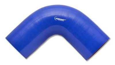 Vibrant Performance 4 Ply 90 Deg. Silicone Elbow Coupler, 3" Id X 4" Leg Length - Blue - 2744B