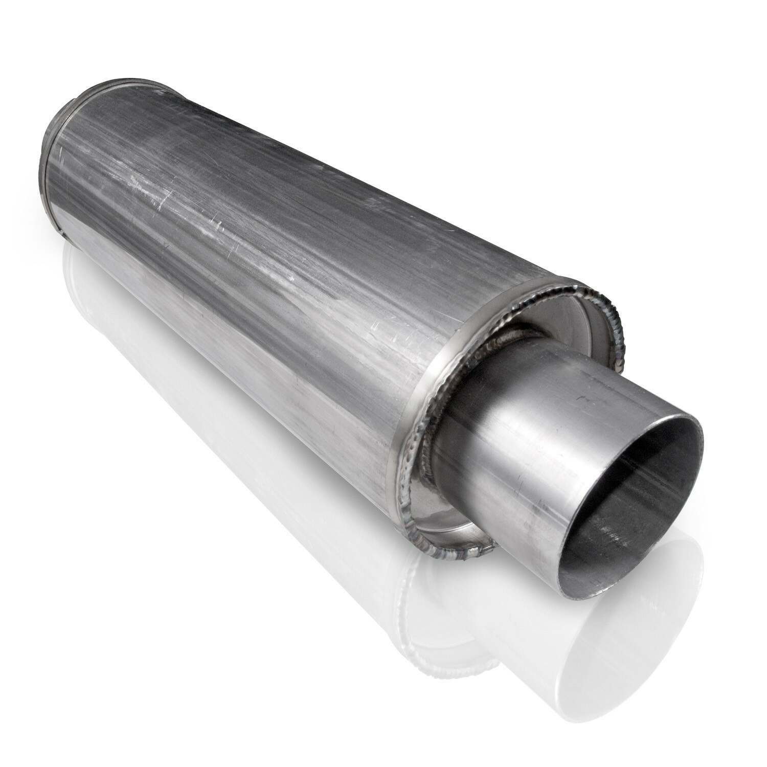 Stainless Works Vintage Round 2" Muffler - VR22