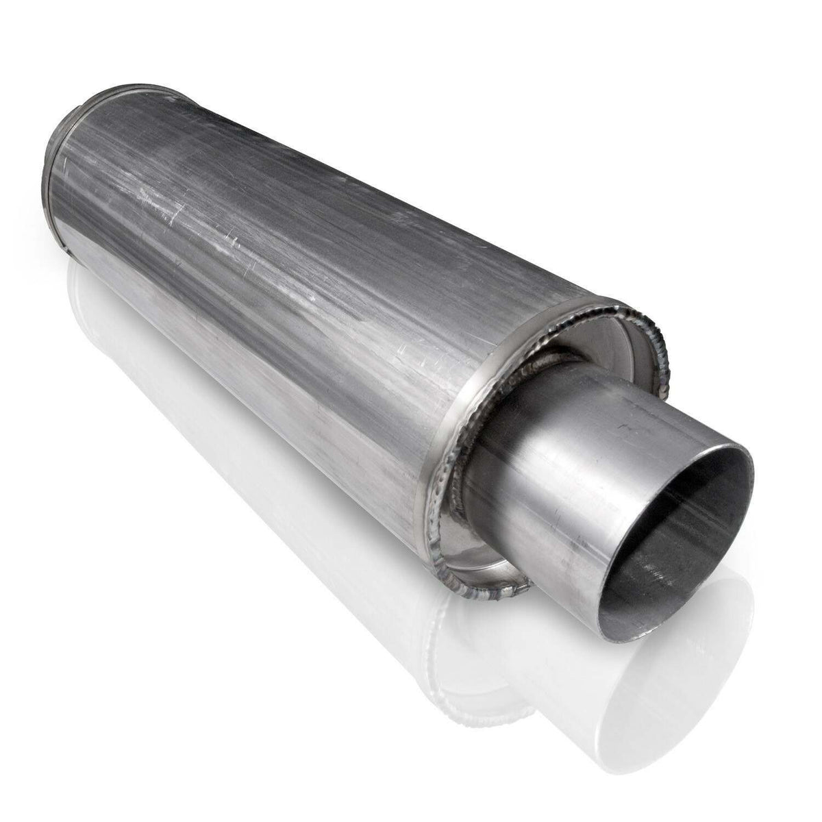 Stainless Works Vintage Round 2-1/4" Muffler - VR225225