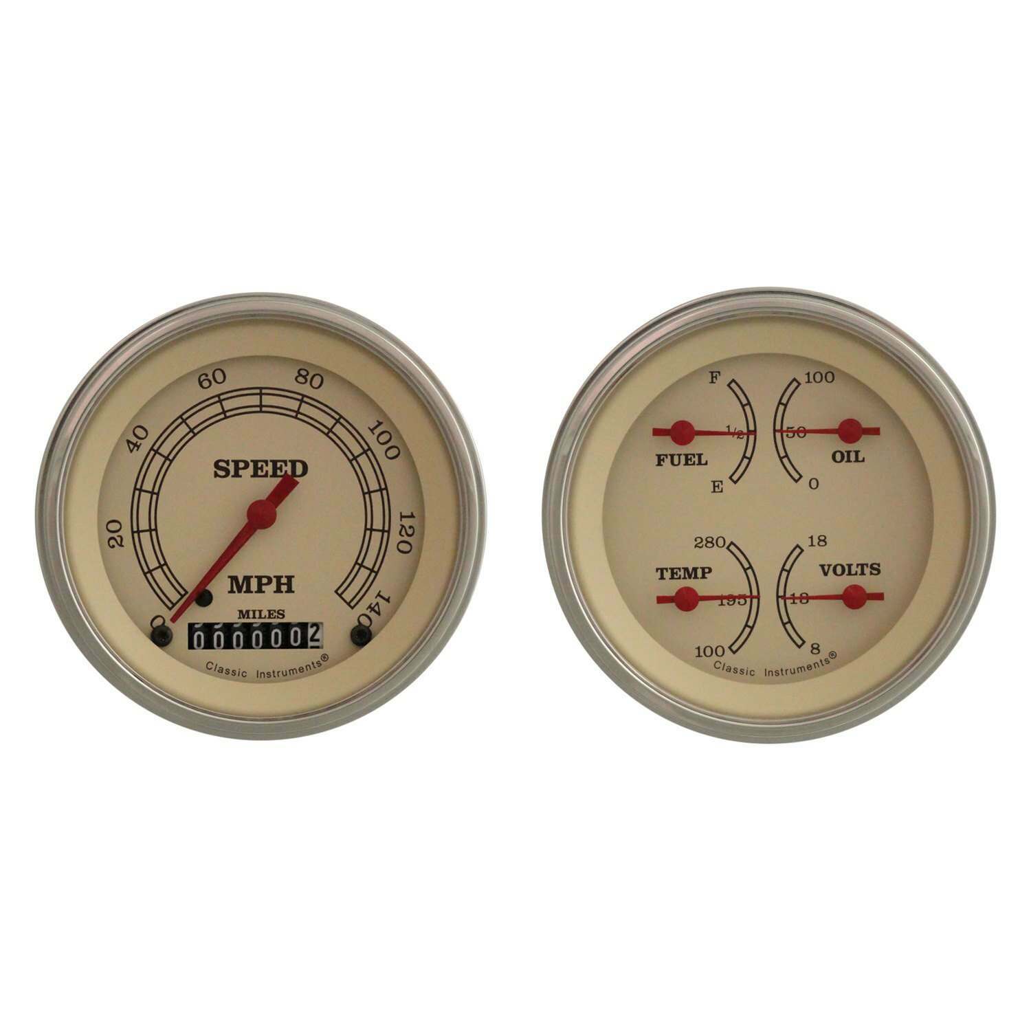 Classic Instruments Vintage Series Two Gauge Set - VT02SLF