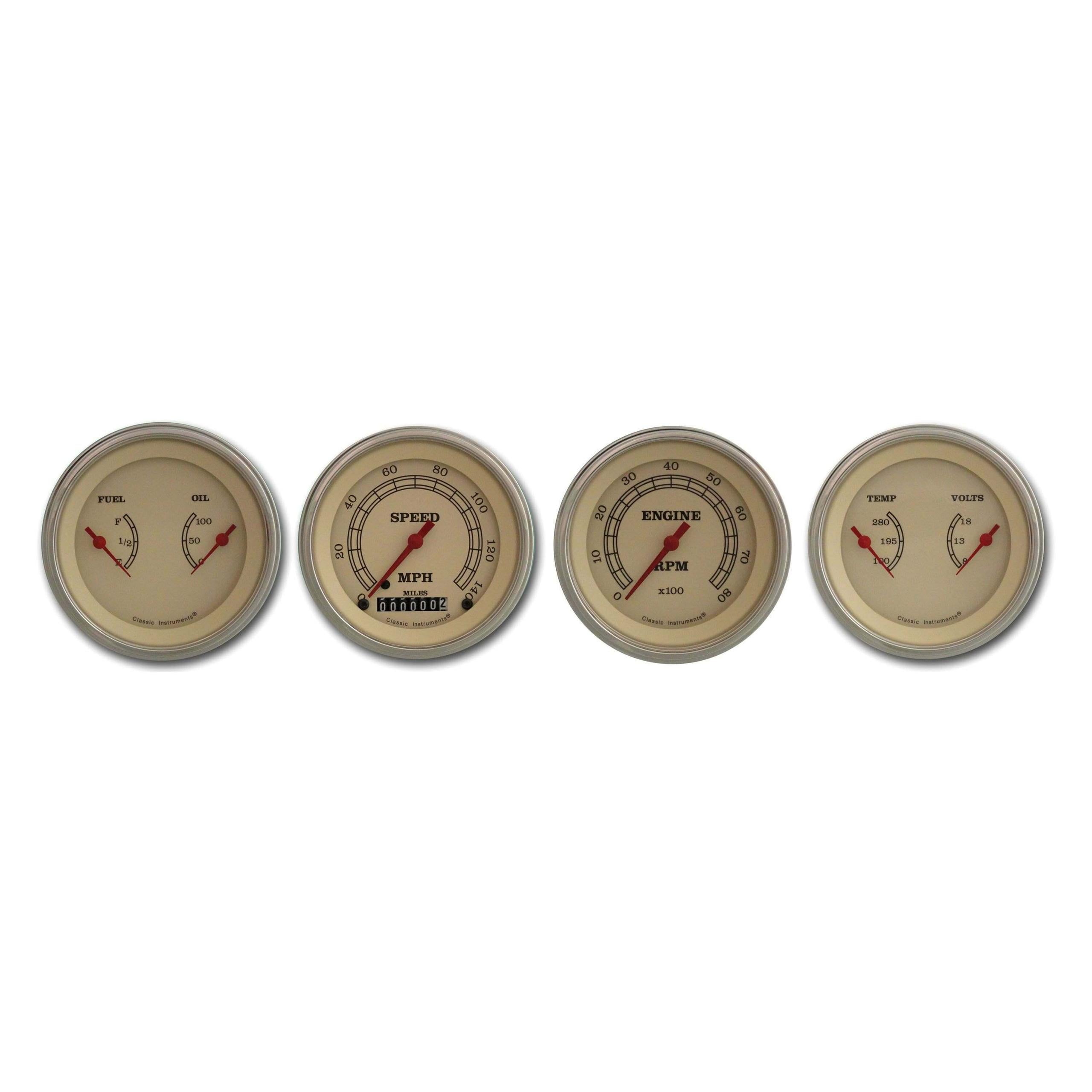 Classic Instruments Vintage Series Four Gauge Set - VT05SLF
