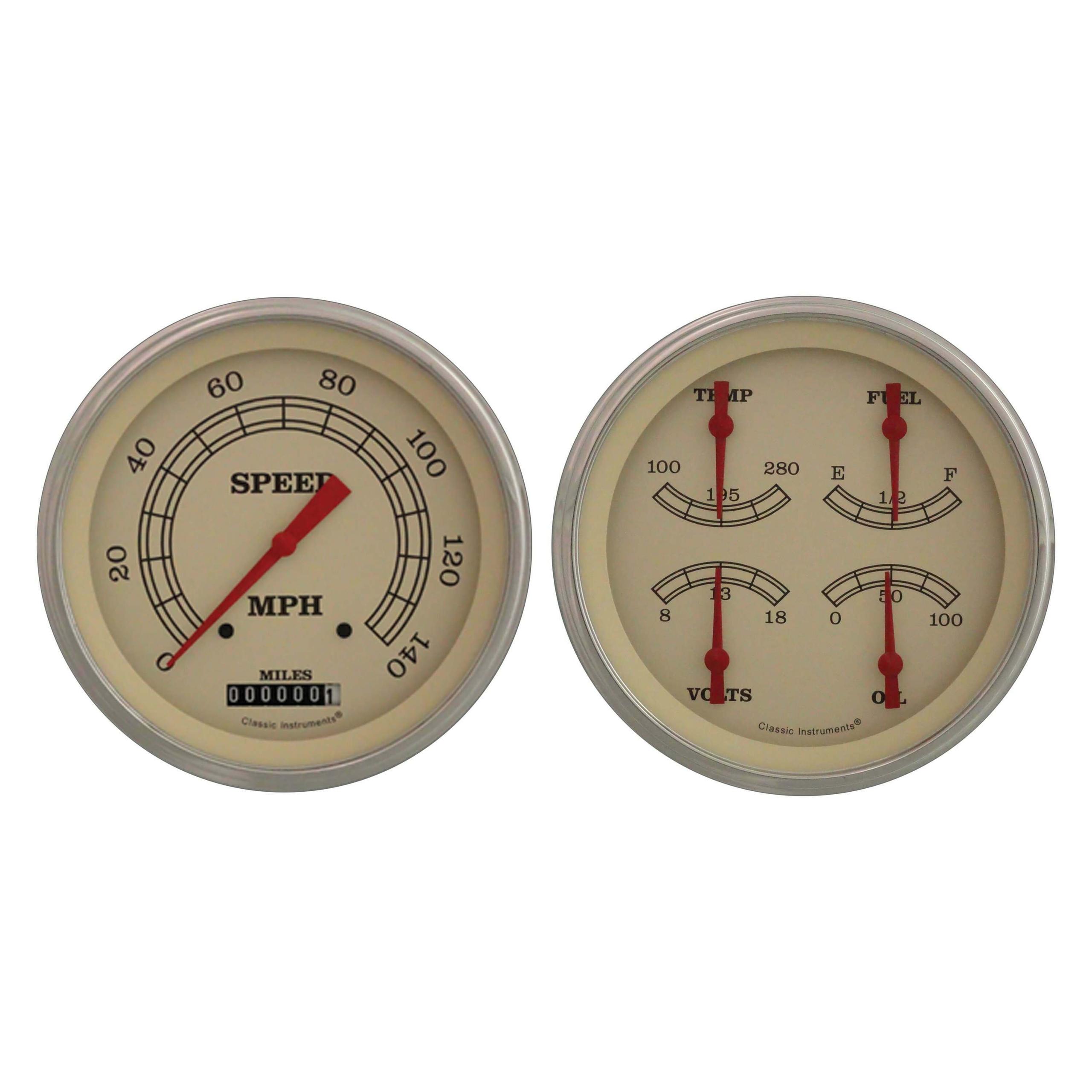 Classic Instruments Vintage Series Two Gauge Set - VT52SLF