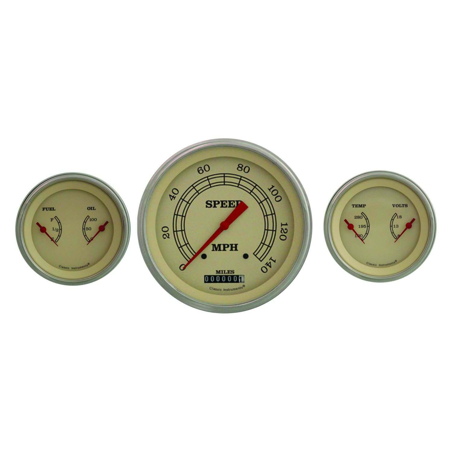 Classic Instruments Vintage Series Three Gauge Set - VT64SLF