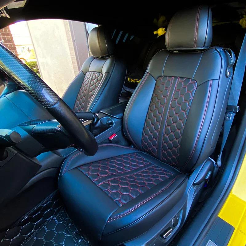Kustom Interior Custom Premium Artificial Leather Seat Covers (2015-2023 Mustang Coupe)