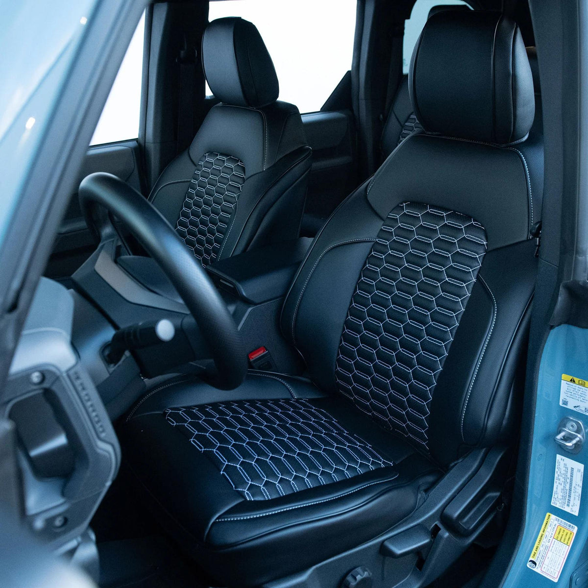 Kustom Interior Custom Genuine Leather Seat Covers (2021+ Bronco)