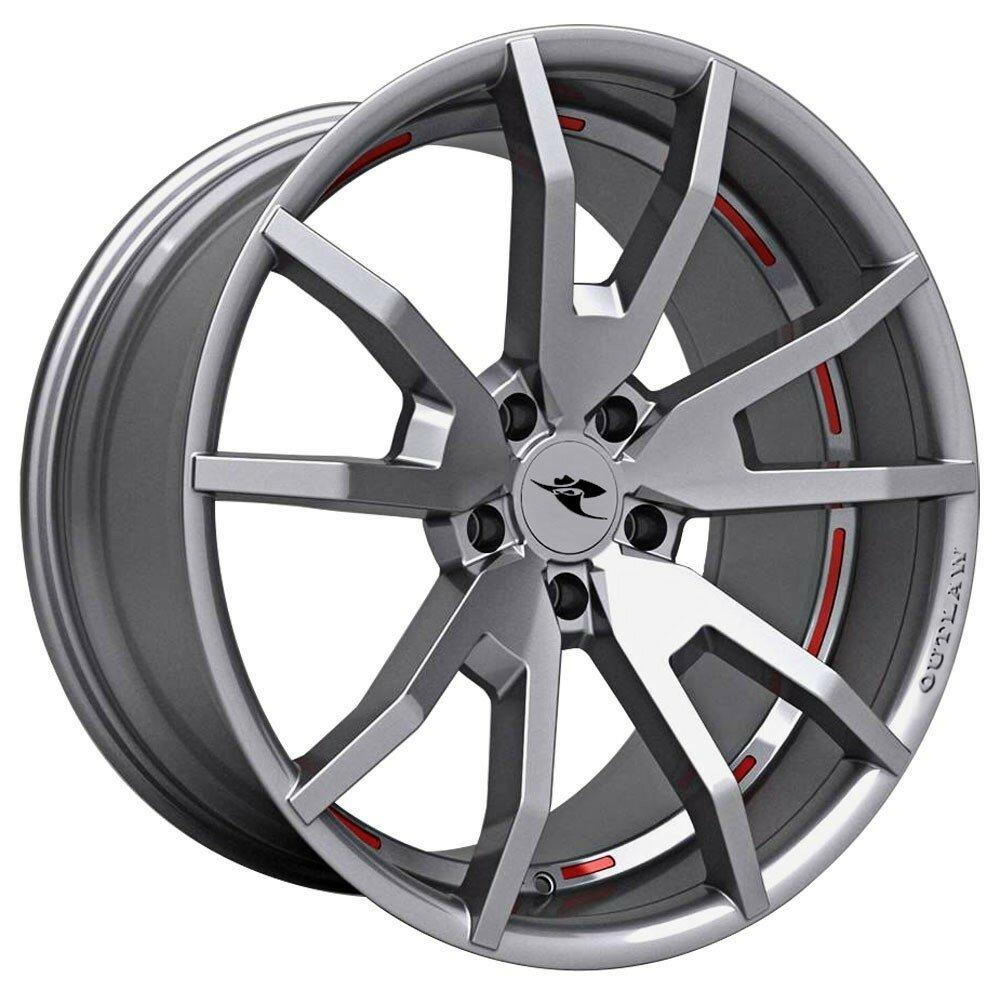 Classic Design Concepts 2005-2018 Mustang 20" x 9" Outlaw Wheel (Gloss Hyper Silver)
