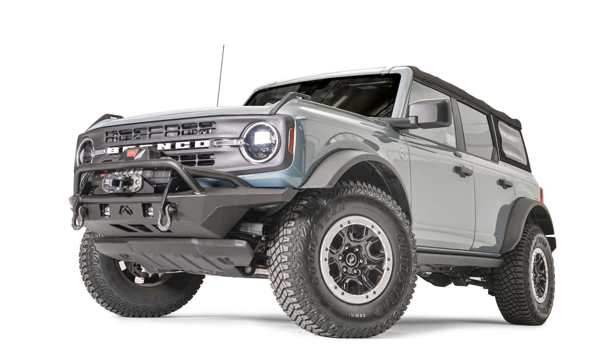 Fab Fours Stubby Front Bumper - Pre-Runner Guard (2021-2025 Bronco) - FB21-B5252-1
